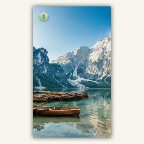 Image of Lago di Braies in Knife Edge Outdoors Guidebook to Italys Dolomites AV1 trek