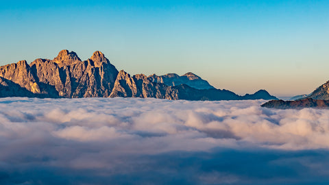 Sunrise from Rifugio Carestiato on the Dolomites AV1