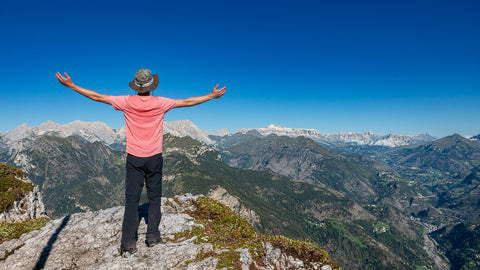 Awesome view from Rifugio Tissi on the Dolomites AV1