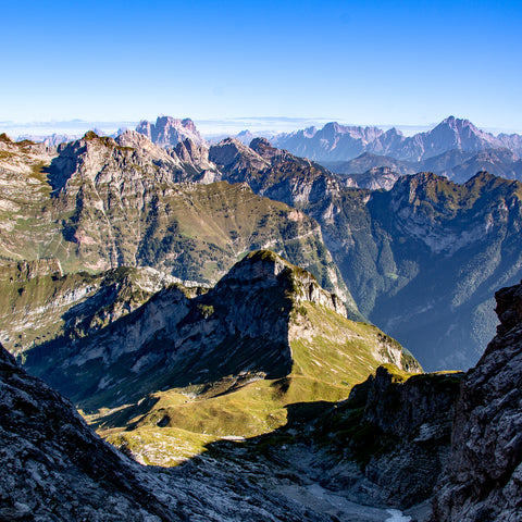 View from the Via Feratta Variant on the Dolomites AV1