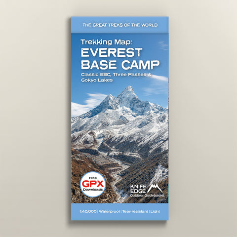 Carte de trekking du camp de base de l'Everest : EBC classique, Trois cols et lacs Gokyo