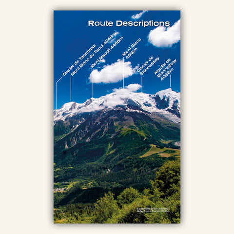 Image of Mont Blanc Massif in Knife Edge Outdoors Hiking Chamonix guidebook
