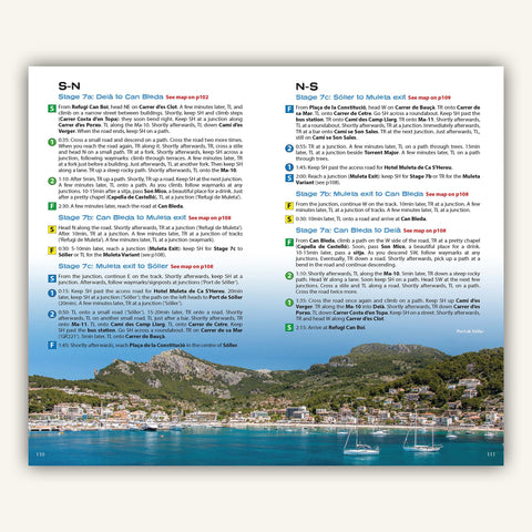 Route description in Knife Edge outdoors guidebook to the Mallorca GR221 trek