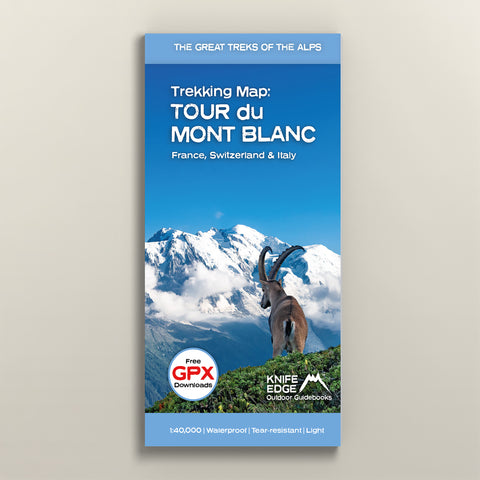Tour Mont Blanc Trekking Map switzerland