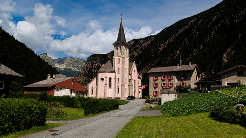 The hamlet of Trient on the Tour du Mont Blanc