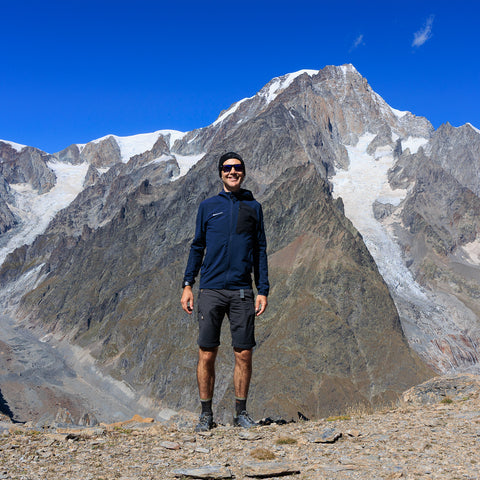 Hike in front of Mont Blanc