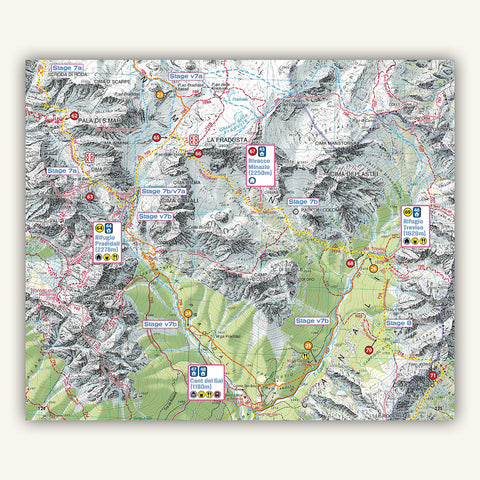 Trekking Dolomites Alta Via 2 Inside Pages Knife Edge