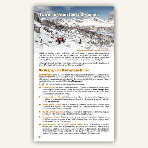 Trekking Dolomites Alta Via 2 Inside Pages Knife Edge