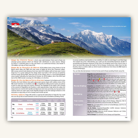 Knife Edge Trekking Tour du Mont Blanc Handbook Inside Page