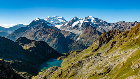 Lac Louvie on the Walker's Haute Route Chamonix to Zermatt
