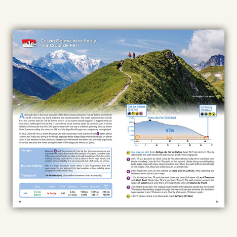 Section introduction in the Knife Edge Outdoor Guidebook for the walkers Haute Route Chamonix to Zermatt
