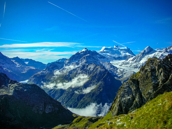 The magnificent Grand Combin keeps you company for days on the Haute Route