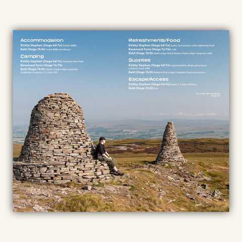 Facilities info in Knife Edge Outdoors Guidebook to Englands Coast to Coast Path