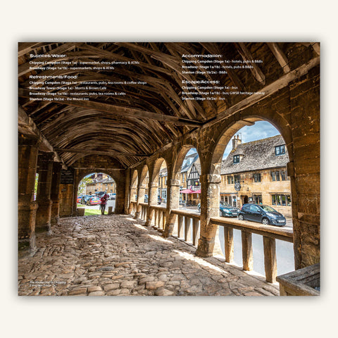 Facilities info in Knife Edge Outdoors guidebook to Englands Cotswold Way
