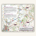 Real OS 1:25,000 map and route description in Knife Edge Outdoors guidebook to Englands Cotswold Way