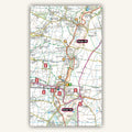 Accommodation marked on maps in Knife Edge Outdoors guidebook to Englands Cotswold Way