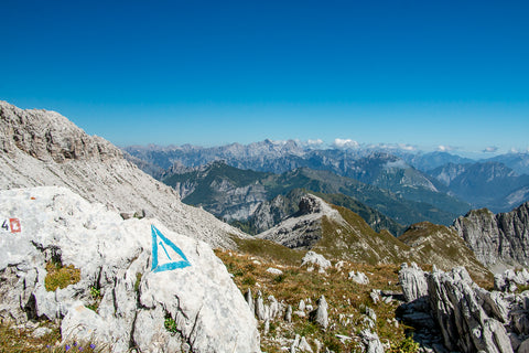 Forcella de Zita viewpoint on the Dolomites Alta Via 1 trek