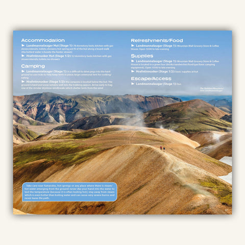 trail facilities in Knife edge outdoors iceland laugavegur trail guidebook