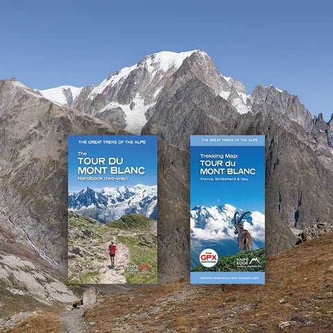 Knife Edge Outdoor's Guidebook and Map to the Tour du Mont Blanc