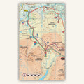 Real OSNI 1:25,000 map in Knife Edge Outdoors Mourne Mountains guidebook