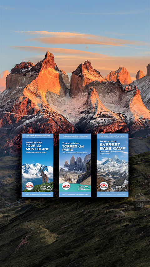 torres del paine knife edge outdoor maps