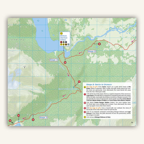 Torres del Paine map in Knife Edge Outdoor Guidebooks Trekking Torres del Paine