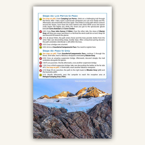 trekking description in Knife Edge Outdoors Trekking Torres del Paine Guidebook