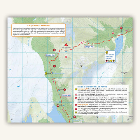 Torres del Paine map in Knife Edge Outdoor Guidebooks Trekking Torres del Paine