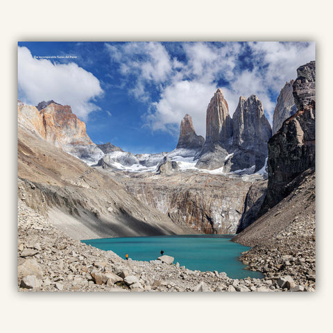 Image of las Torres (the Towers) in Knife Edge Outdoors Trekking Torres del Paine Guidebook