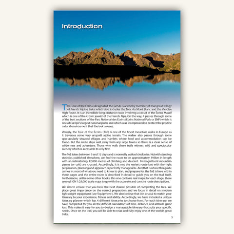 Intro to Knife Edge Outdoors guidebook to the Tour of the Ecrins GR54