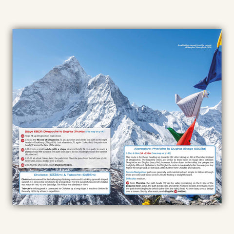 Section description in Knife edge outdoors guidebook to everest trekking