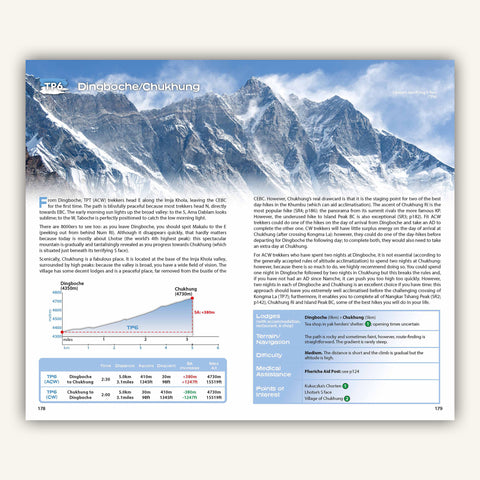 Section intro in Knife edge outdoors guidebook to everest trekking