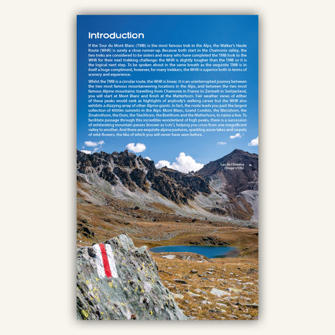 Introduction to the Knife Edge Outdoor Guidebook for the walkers Haute Route Chamonix to Zermatt