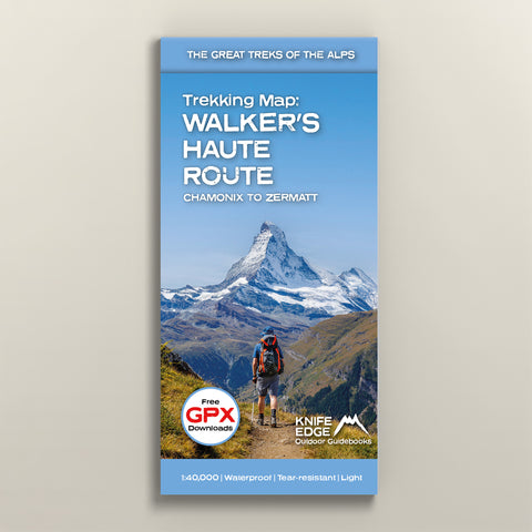 Trekkimg Map Walkers Haute Route Chamonix-Zermatt Switzerland