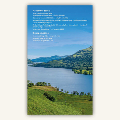Facilities info in Knife Edge Outdoors guidebook to Scotland West Highland Way