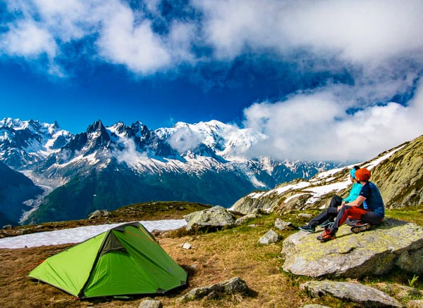 Camping on the Tour du Mont Blanc