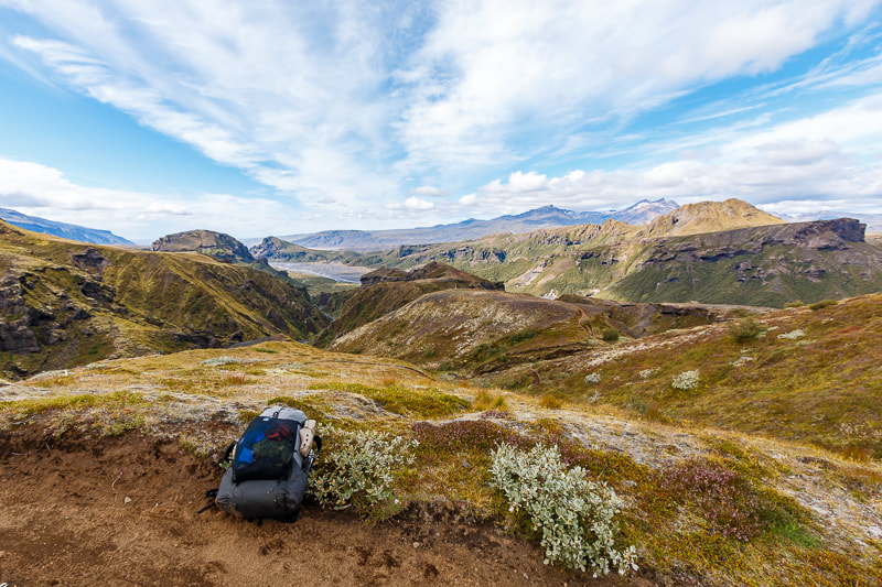 Zpacks Arc Haul Ultra 60L on the trail in Iceland