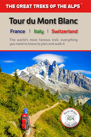 The newest guidebook for the Tour du Mont Blanc